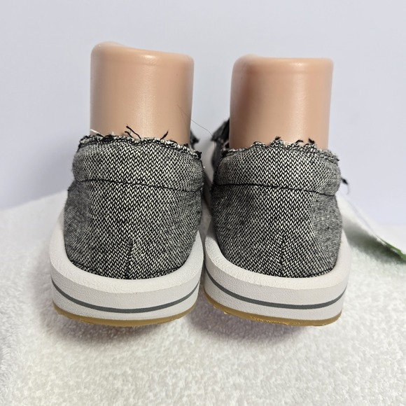 Sanuk Womens Size 7 Donna Rocker Slip On Shoes 1107449 Black Hemp Walking - Picture 10 of 16